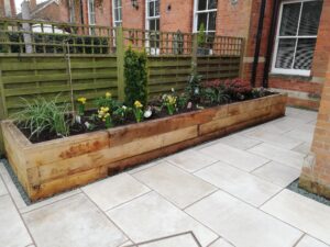 porcelain paving and planting leamington after 3